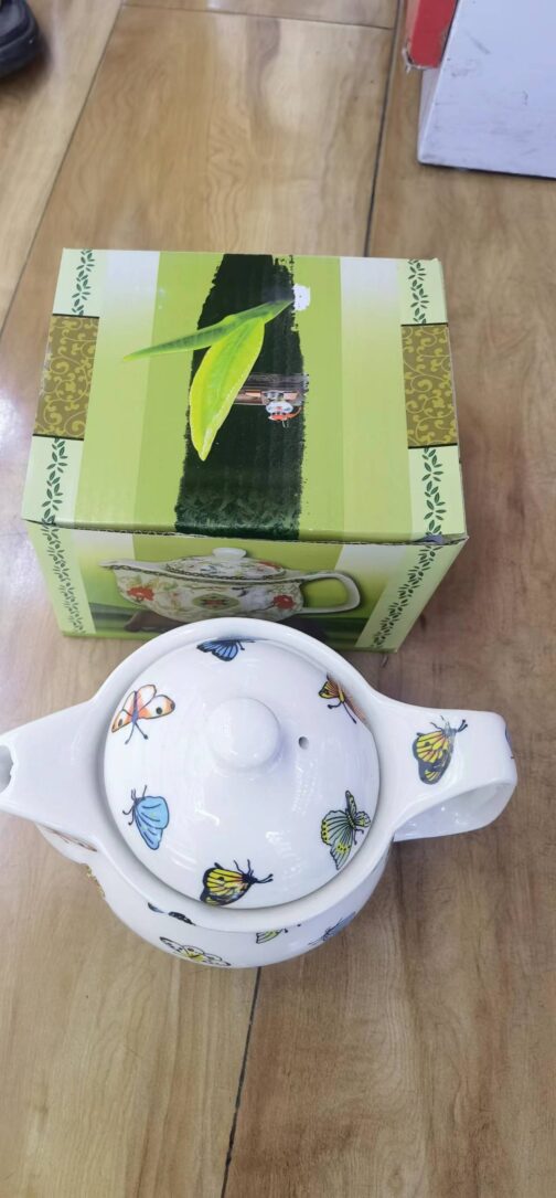 Small Herbal Teapot - Butterflies - Image 2