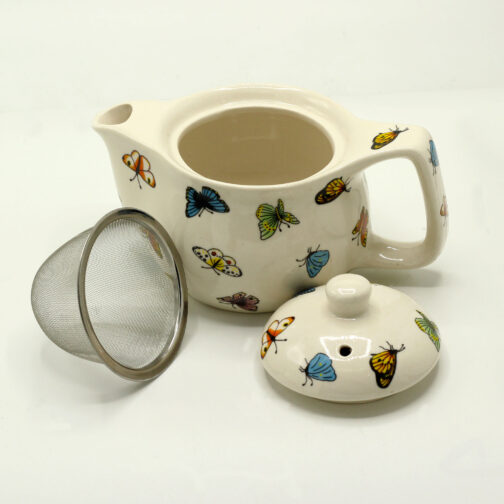 Small Herbal Teapot - Butterflies - Image 3