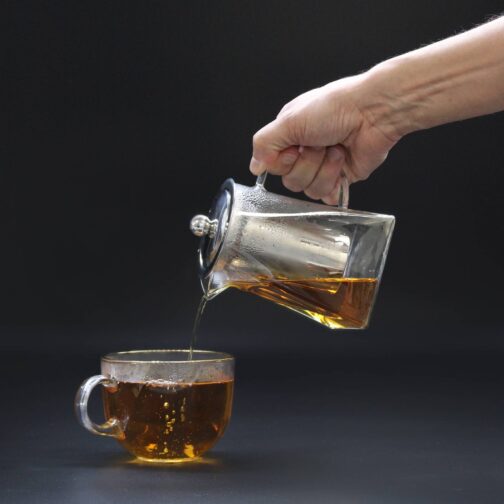 Glass Infuser Teapot - Tower Shape - 350ml - gteap-01_03