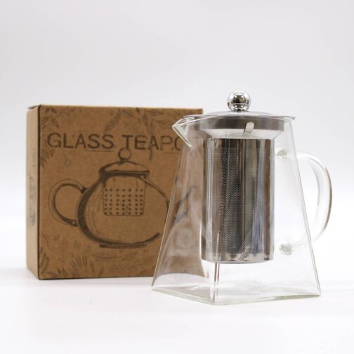 Glass Infuser Teapot - Tower Shape - 750ml - GTeaP02_04